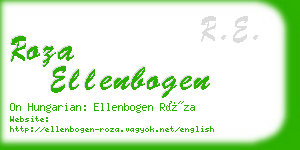 roza ellenbogen business card